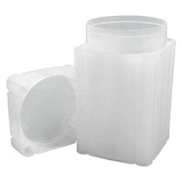 Coin Tubes. SQUARE. Translucent pol